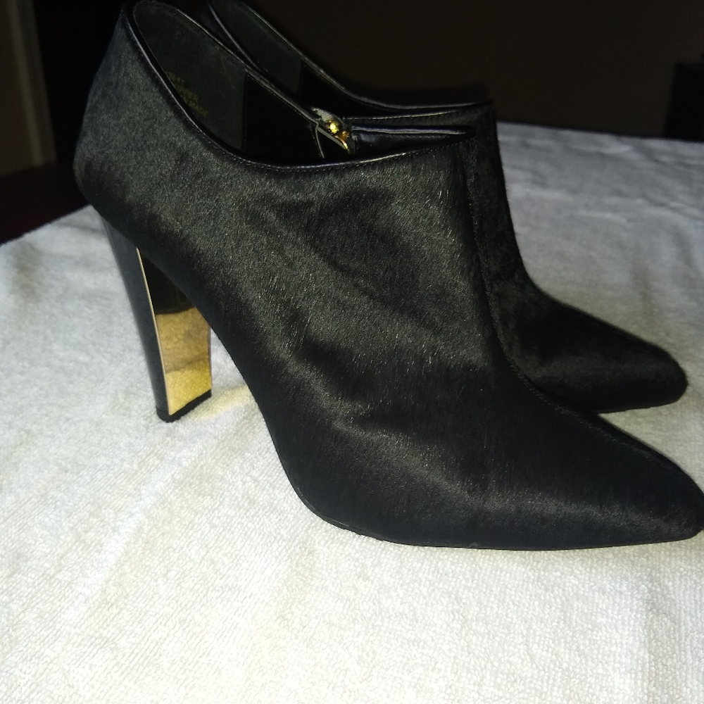 Joy & Iman black calf hair Platinum collection